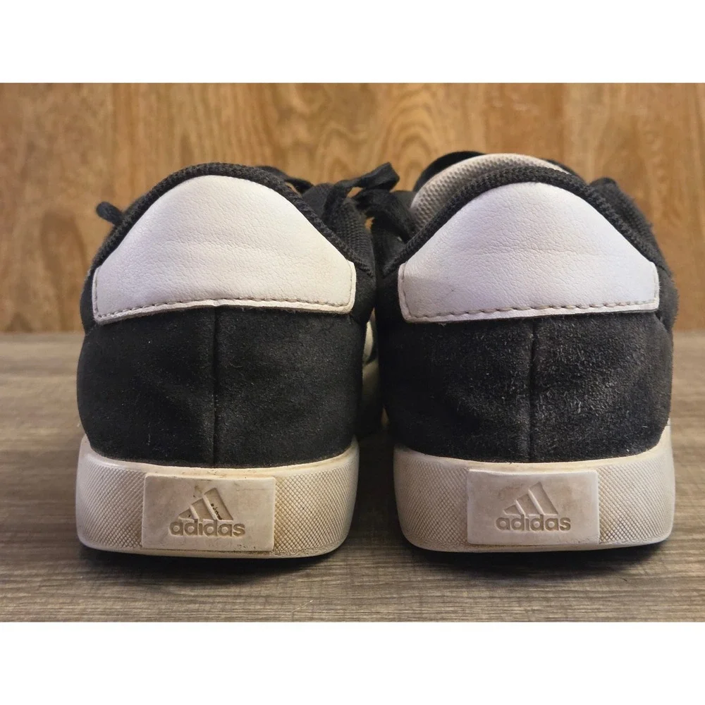 Adidas VL Court 3.0 Athletic Sneakers Shoes Youth Size 3 Black White - Picture 5 of 12